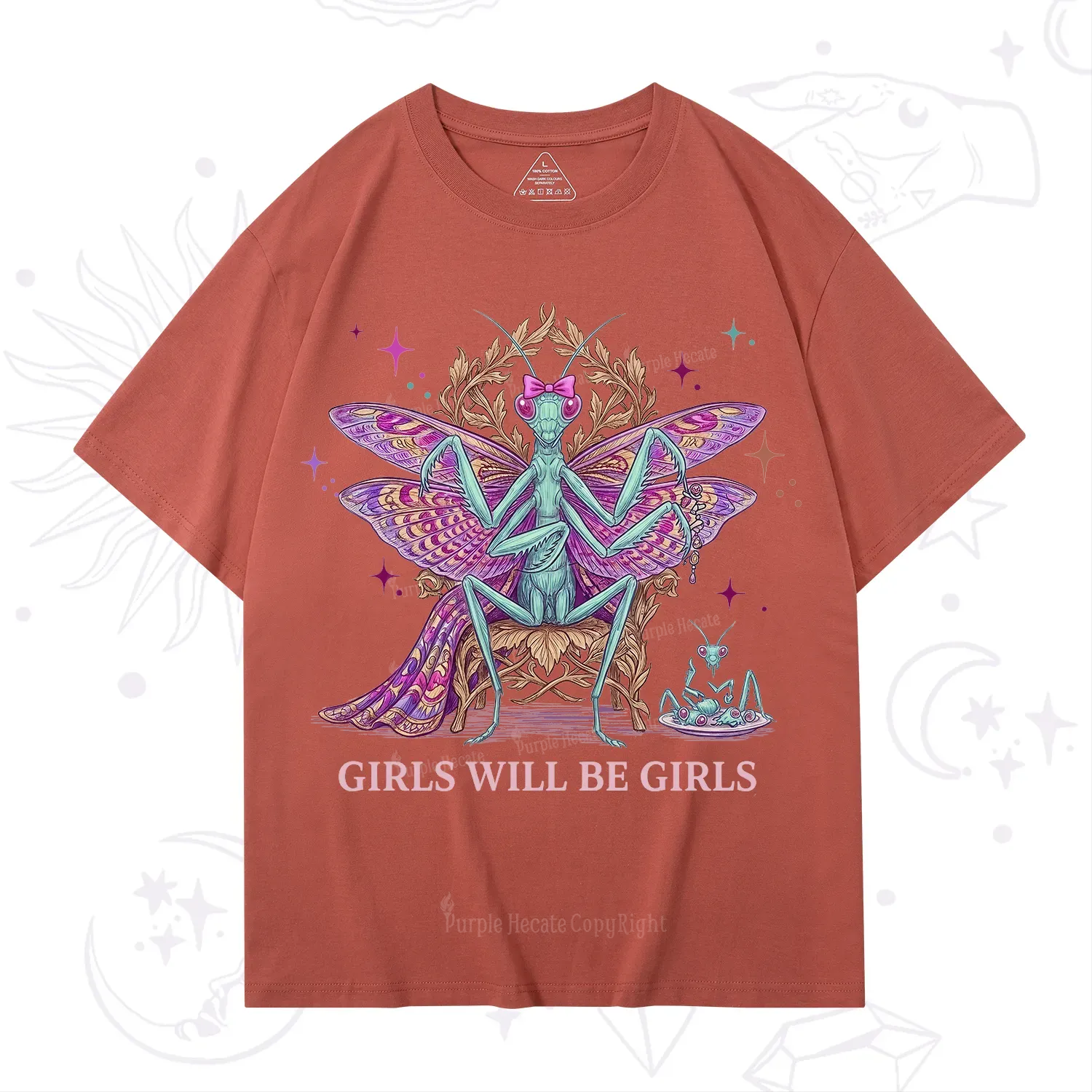Purplehecate Girls Will Be Girls Mantis Queen T-Shirt