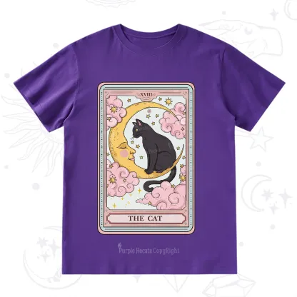Purplehecate The Cat Tarot Card T-Shirt