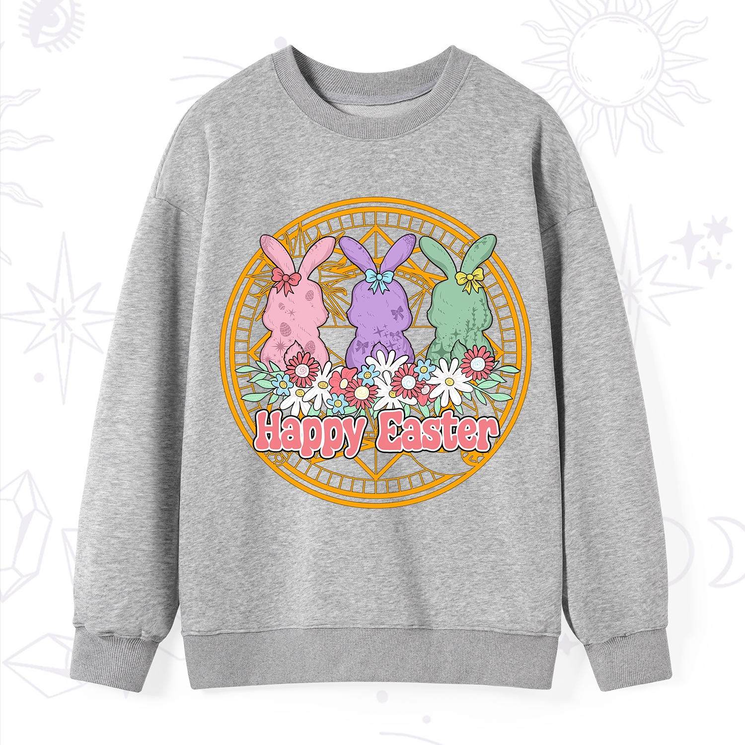 Purplehecate Happy Easter Bunny Sweatshirt