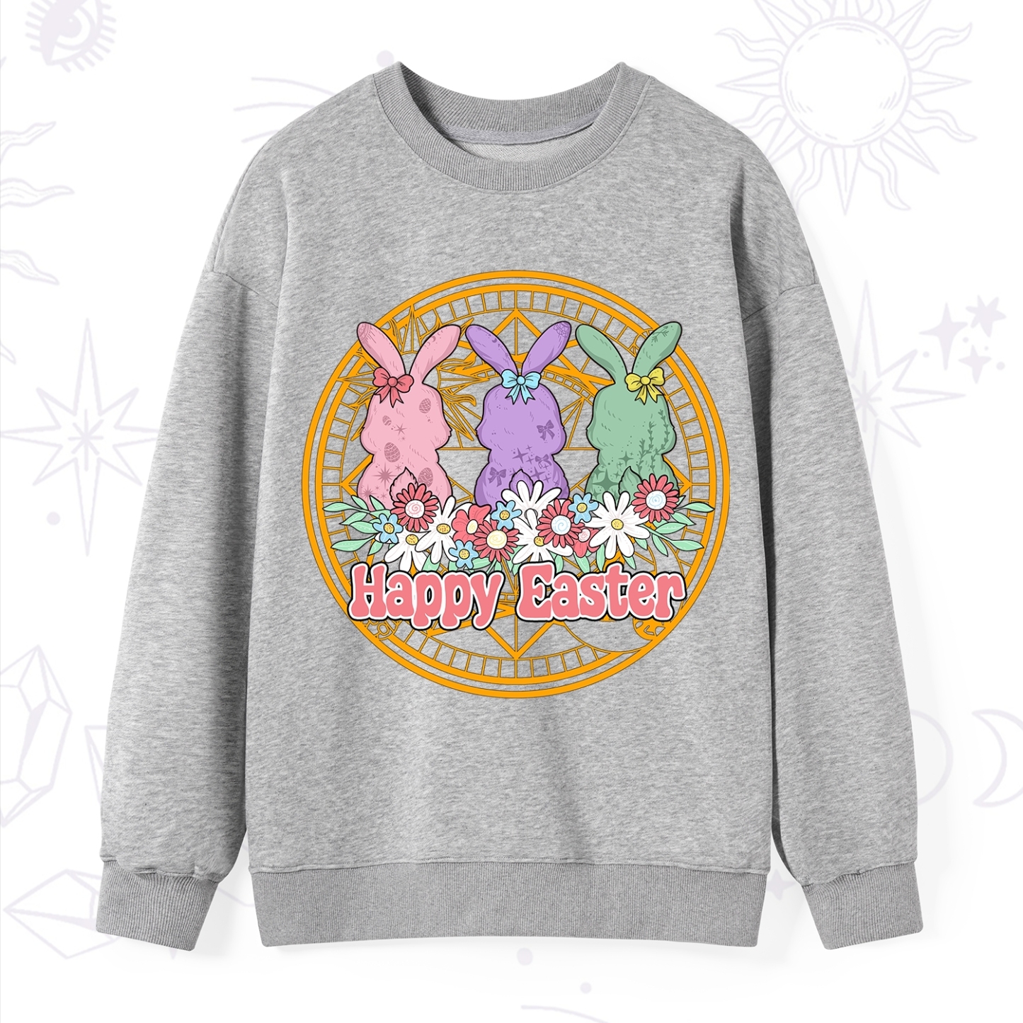 Purplehecate Happy Easter Bunny Sweatshirt