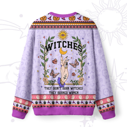 Purplehecate They Didn't Burn Witches They Burned Ugly Halloween Sweatshirts