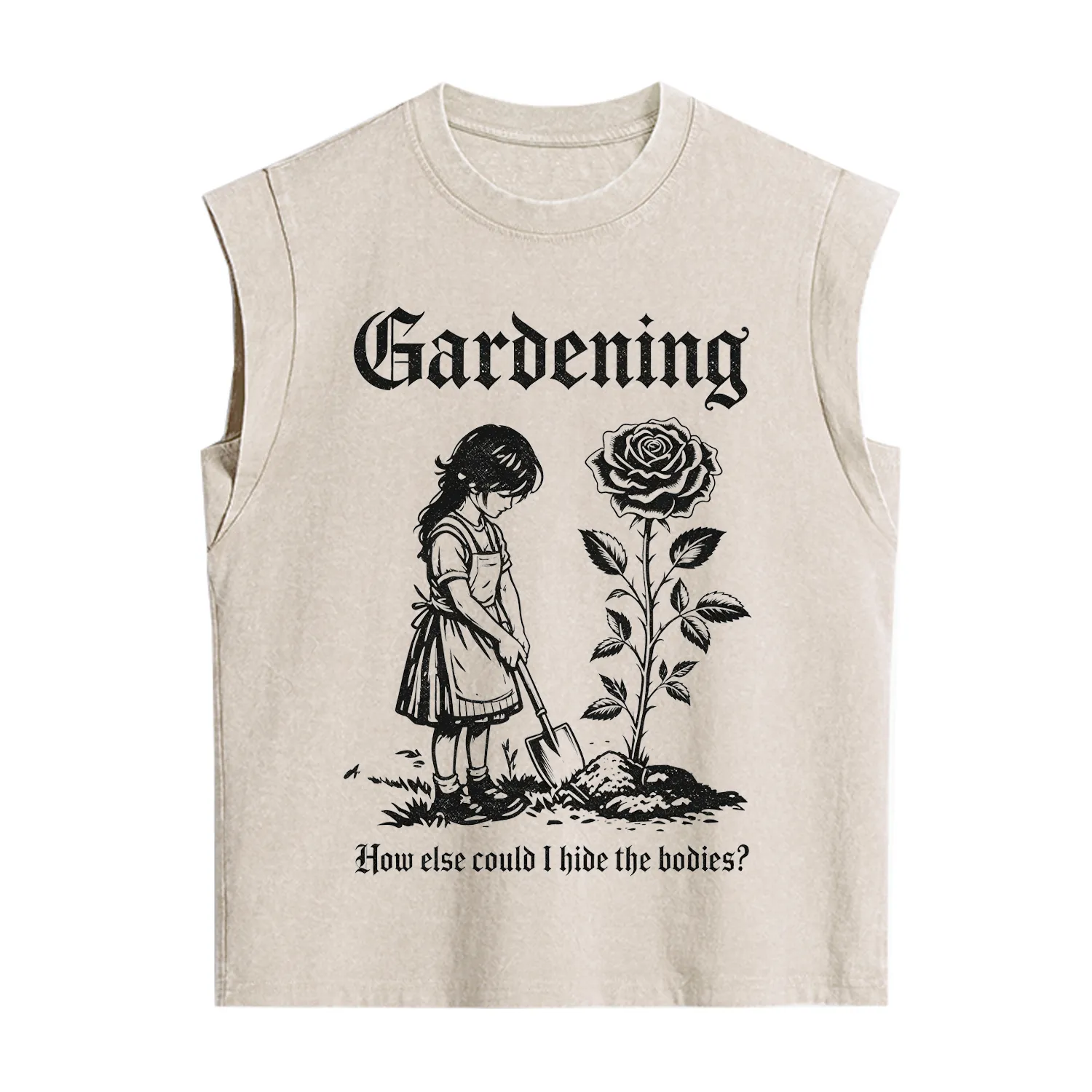 Purplehecate Gardening How Else Could I Hide the Bodies Vintage Washed Tank