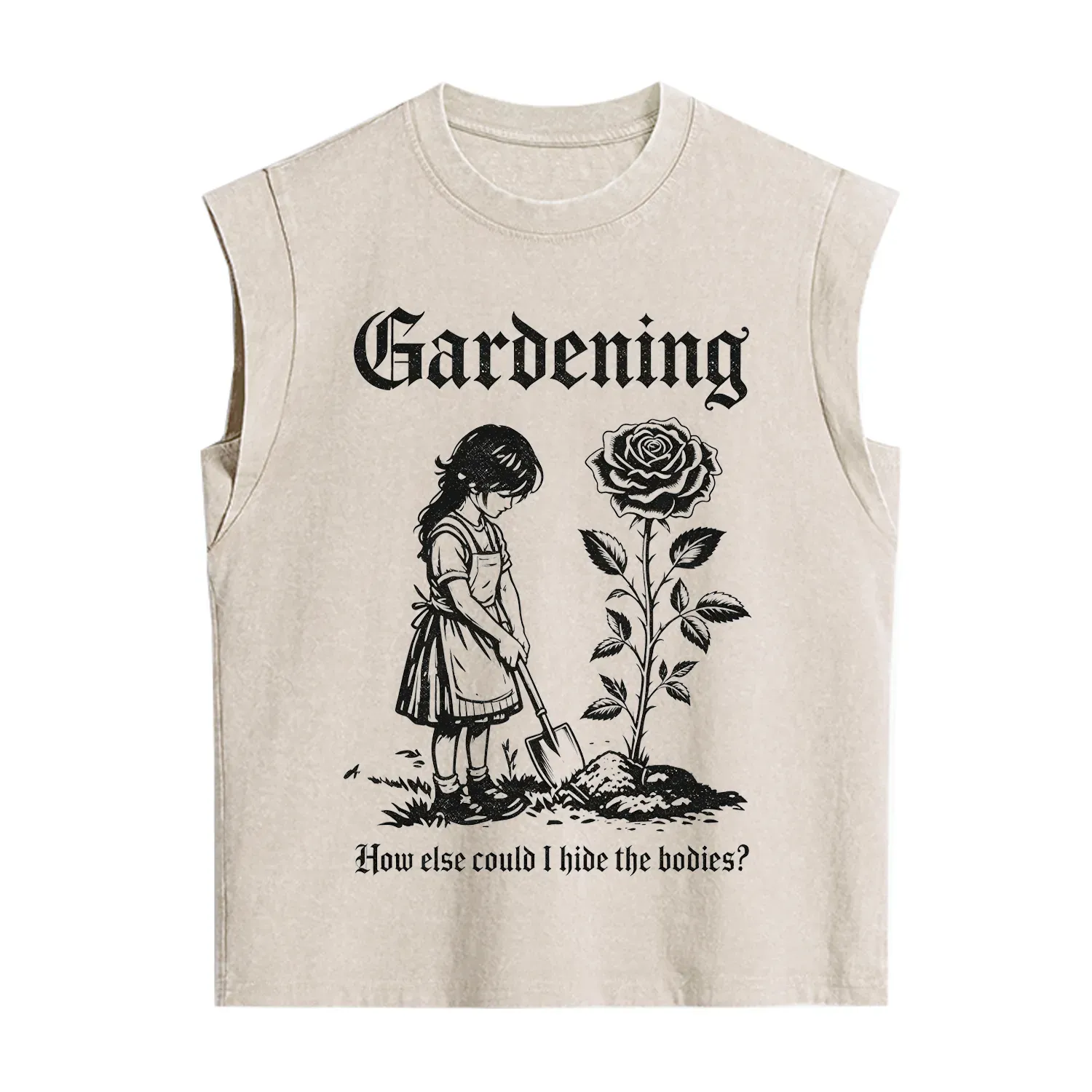 Purplehecate Gardening How Else Could I Hide the Bodies Vintage Washed Tank