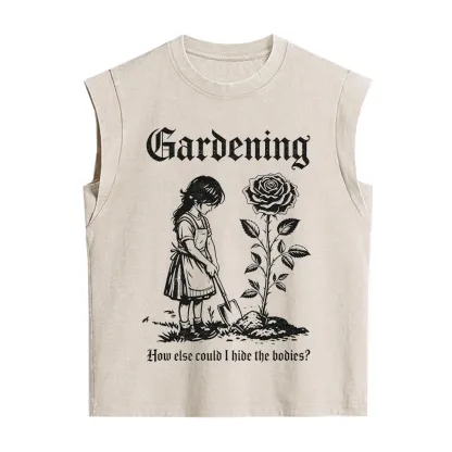Purplehecate Gardening How Else Could I Hide the Bodies Vintage Washed Tank