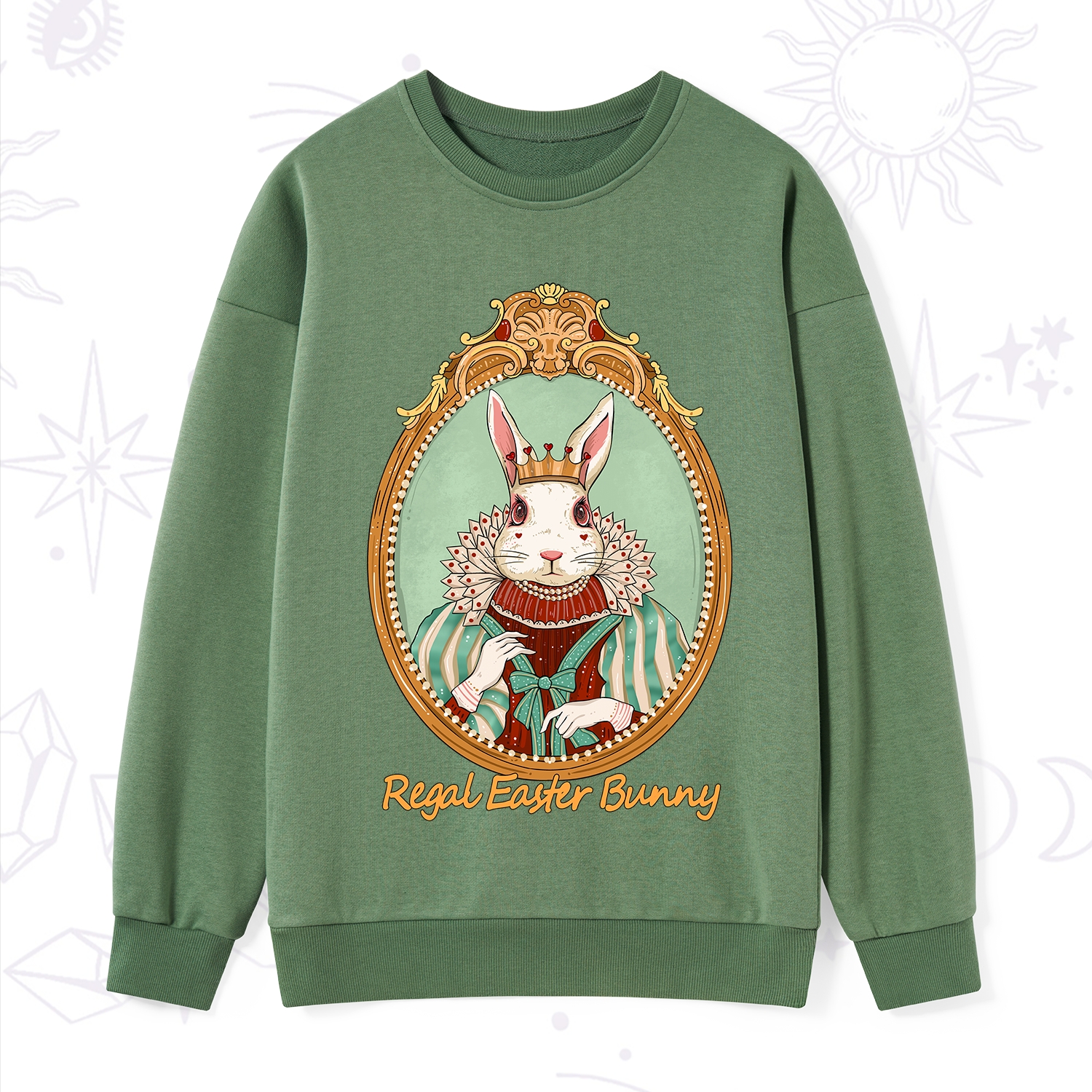 Purplehecate Regal Easter Bunny Sweatshirt