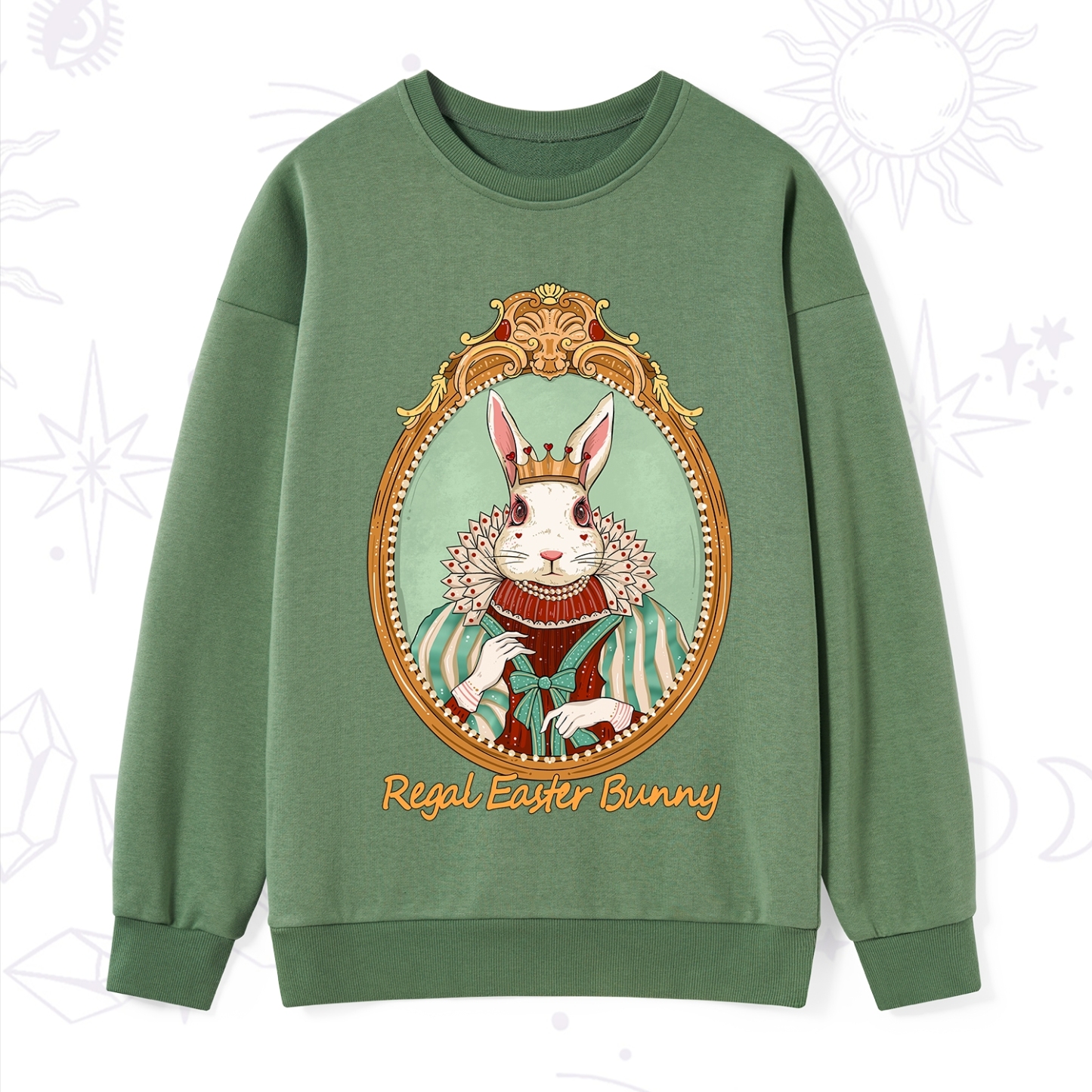 Purplehecate Regal Easter Bunny Sweatshirt