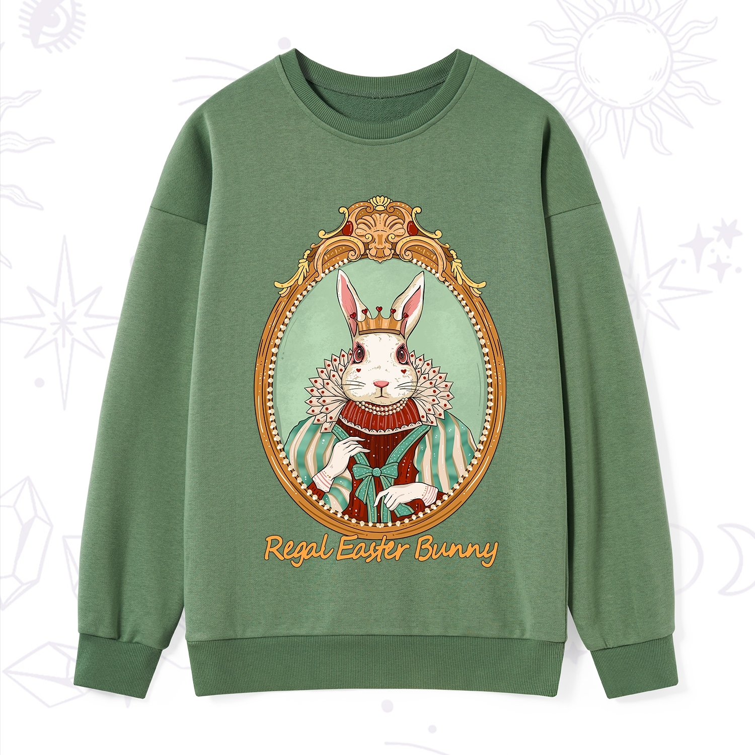 Purplehecate Regal Easter Bunny Sweatshirt