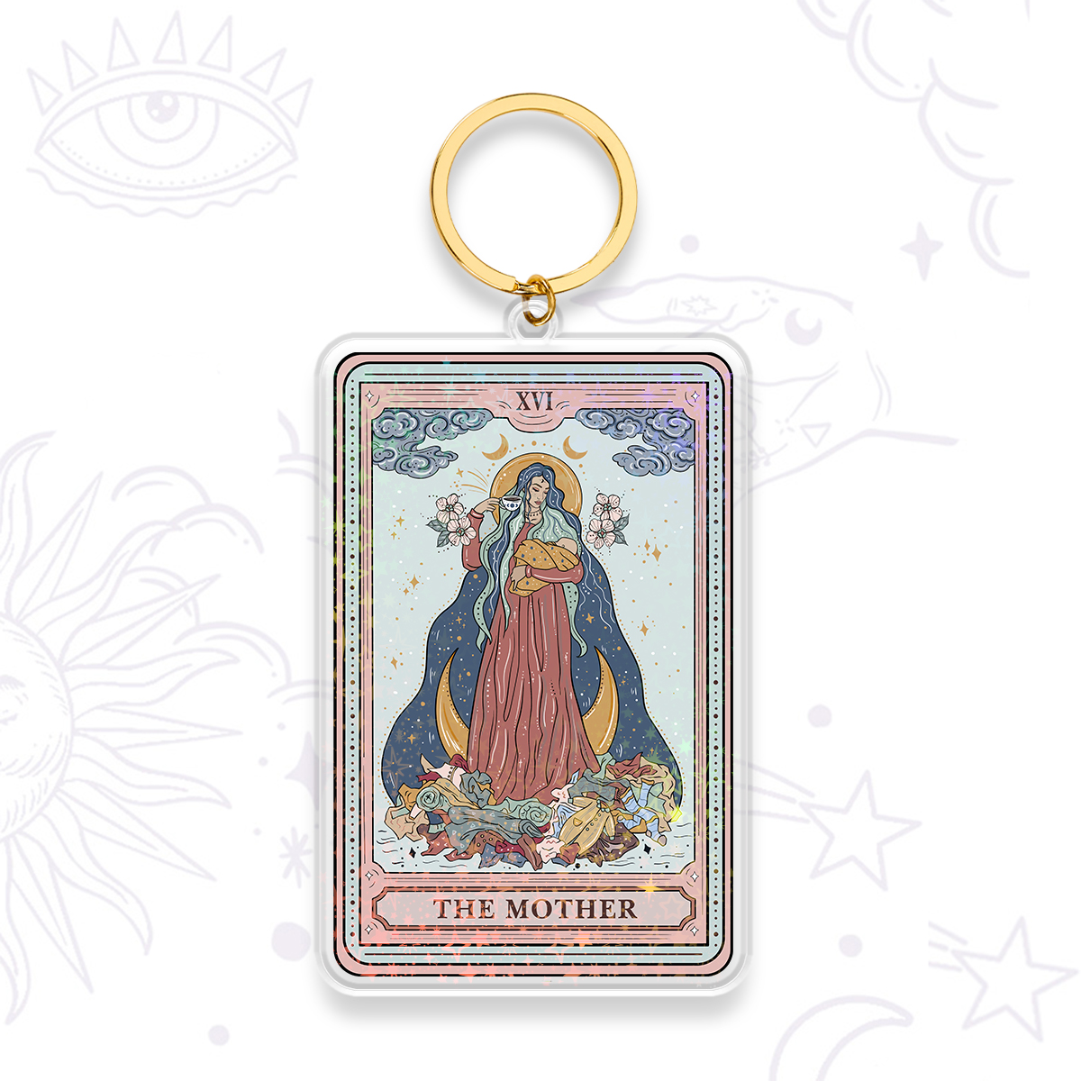 Purplehecate The Mother Tarot Keychain