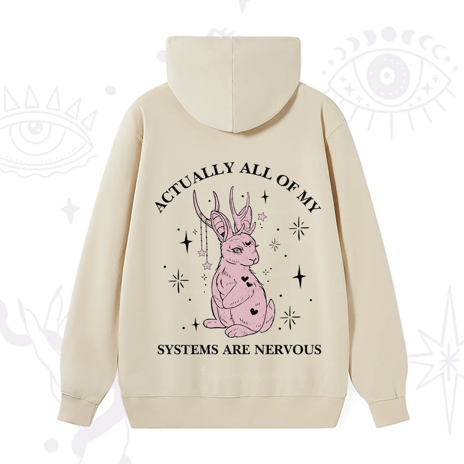 Purplehecate Actually All Of My Systems Are Nervous Hoodie