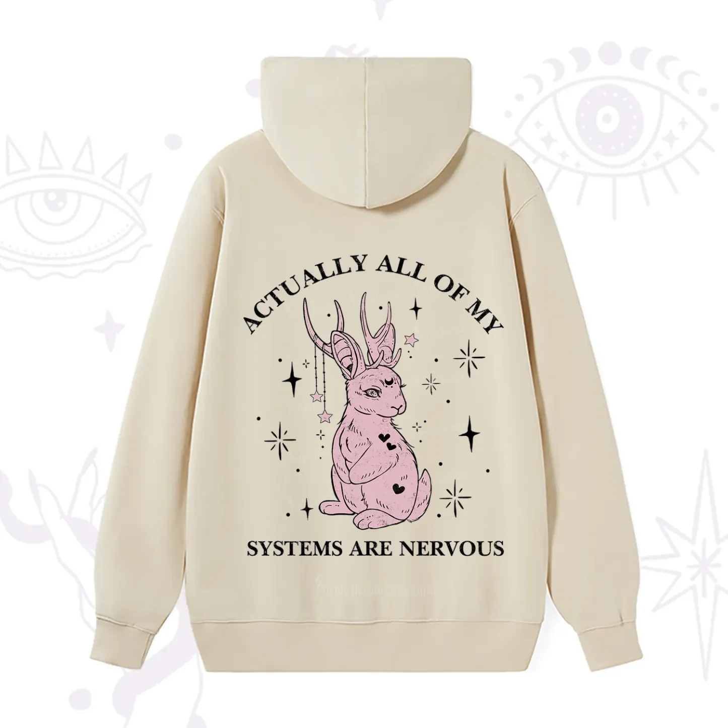 Purplehecate Actually All Of My Systems Are Nervous Hoodie