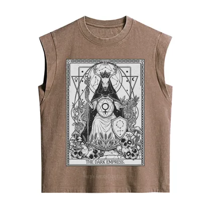 Purplehecate The Dark Empress Tarot Vintage Washed Tank