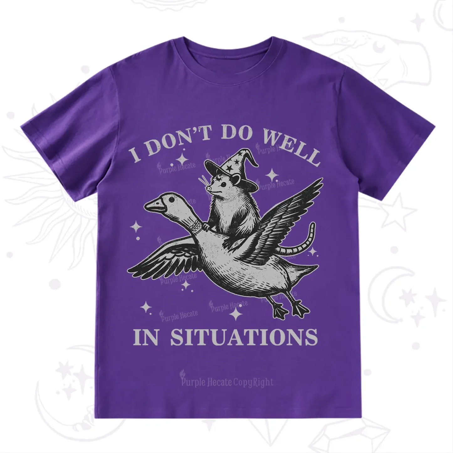 Purplehecate I Don't Do Well In Situations T-Shirt