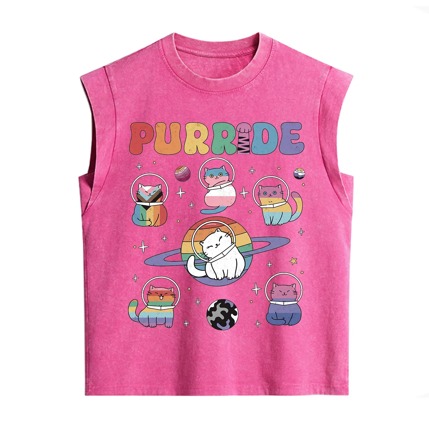 Purplehecate Purride Cat Vintage Washed Tank