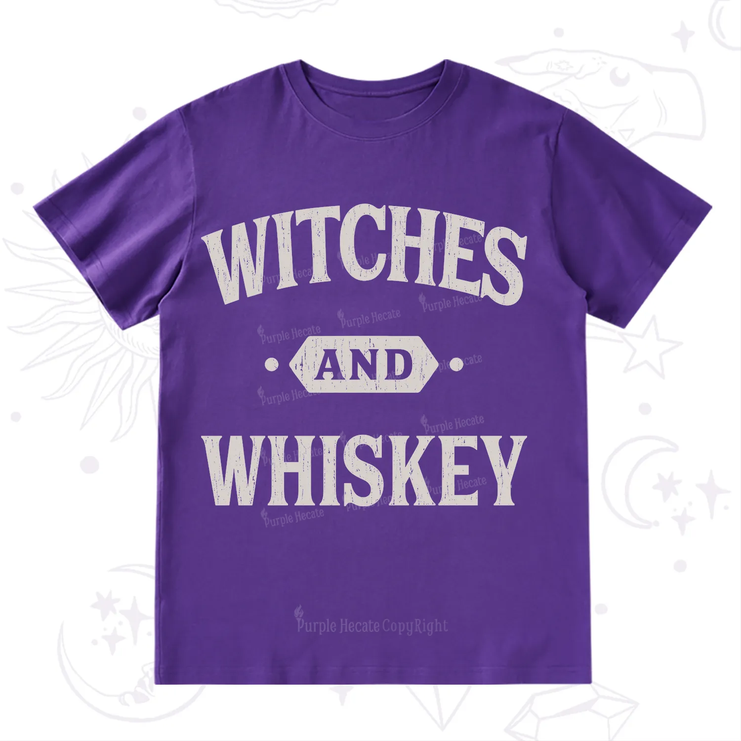 Purplehecate Witches and Whiskey T-Shirt