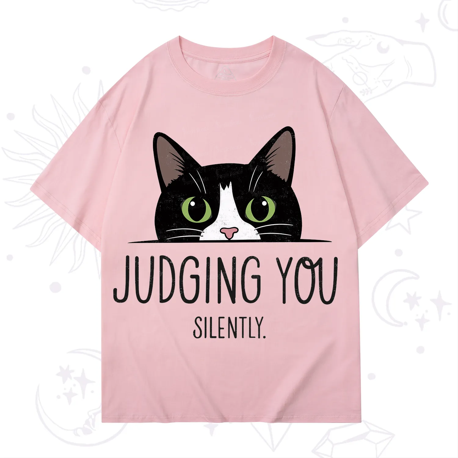 Purplehecate Cute Cat Judging You Silently T-Shirt