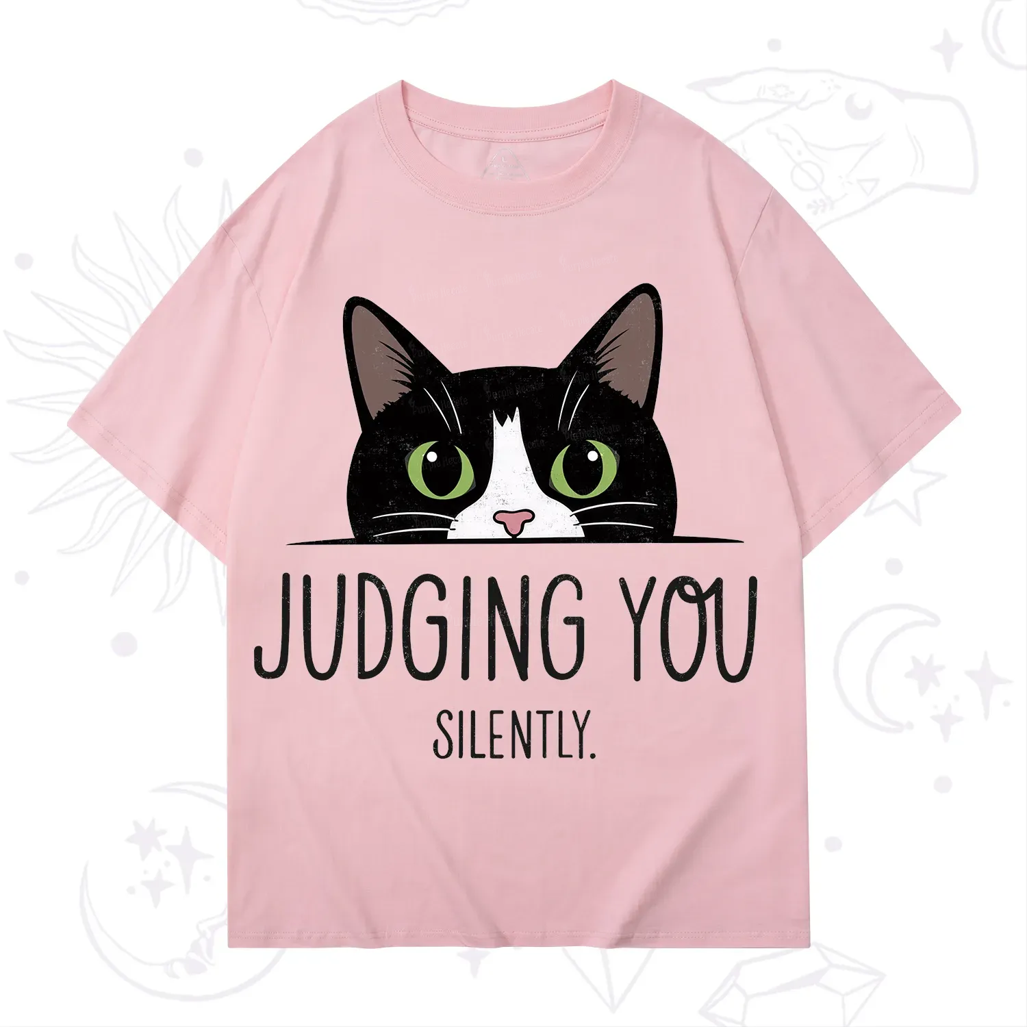Purplehecate Cute Cat Judging You Silently T-Shirt