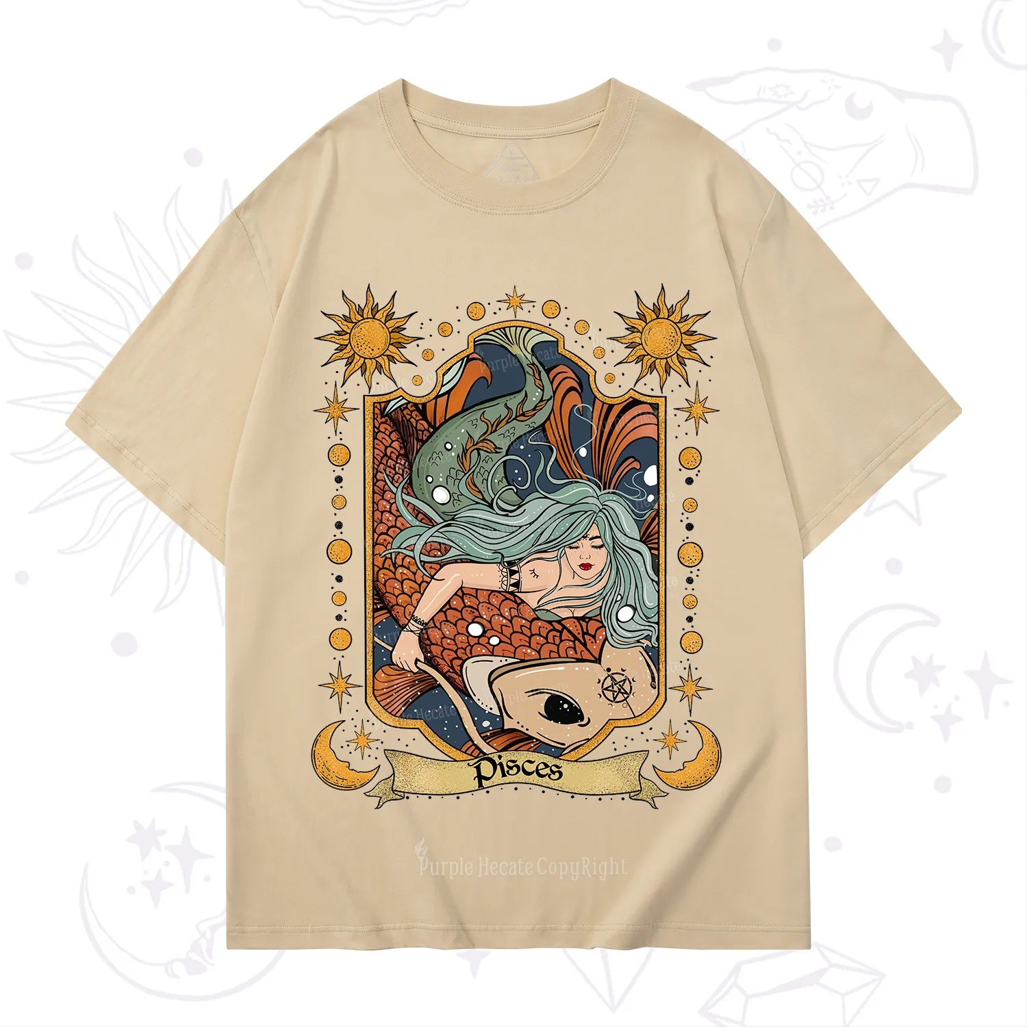 Purplehecate Mystic Pisces Zodiac T-Shirt