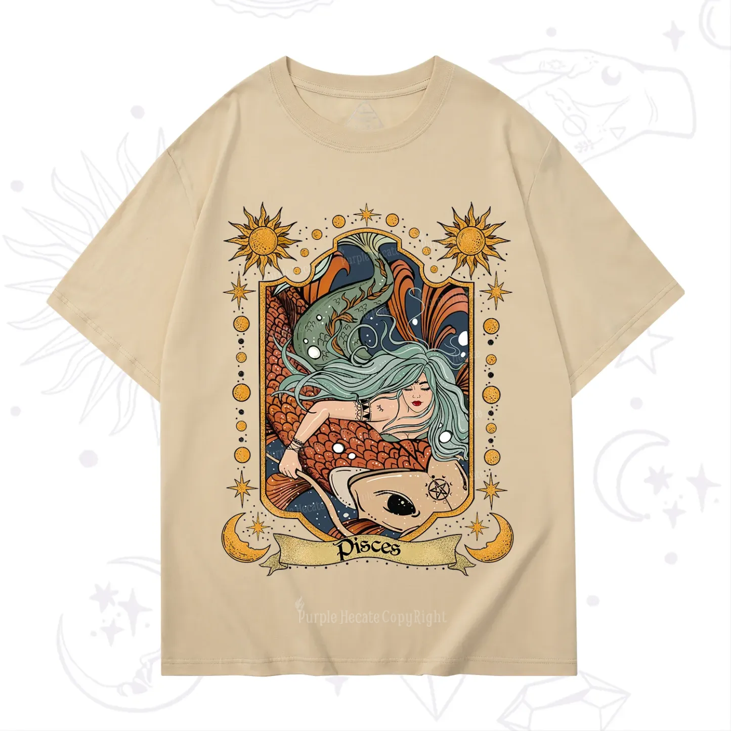 Purplehecate Mystic Pisces Zodiac T-Shirt