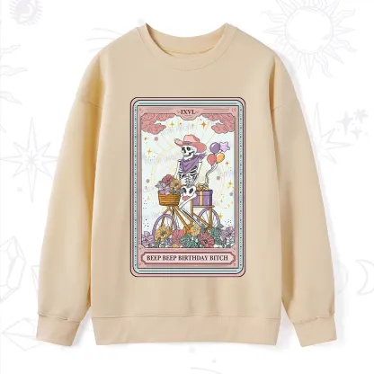 Purplehecate The Beep Beep Birthday Bitch Tarot Sweatshirt