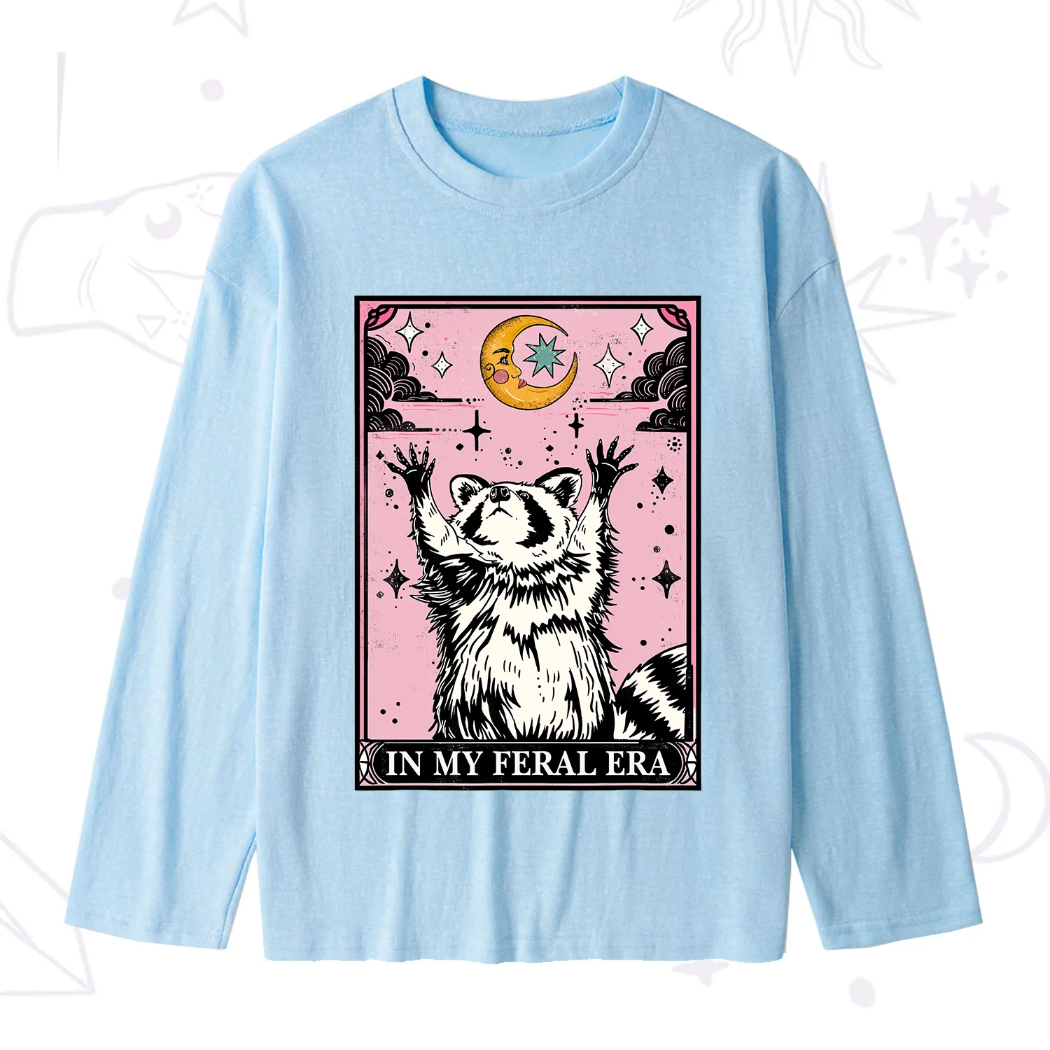 [Copy]Purplehecate Funny Possum Sorry I Can't I'm Dead Slub Long Sleeve T-Shirt