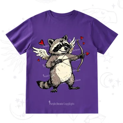 Purplehecate Cupid Raccoon Valentine T-Shirt