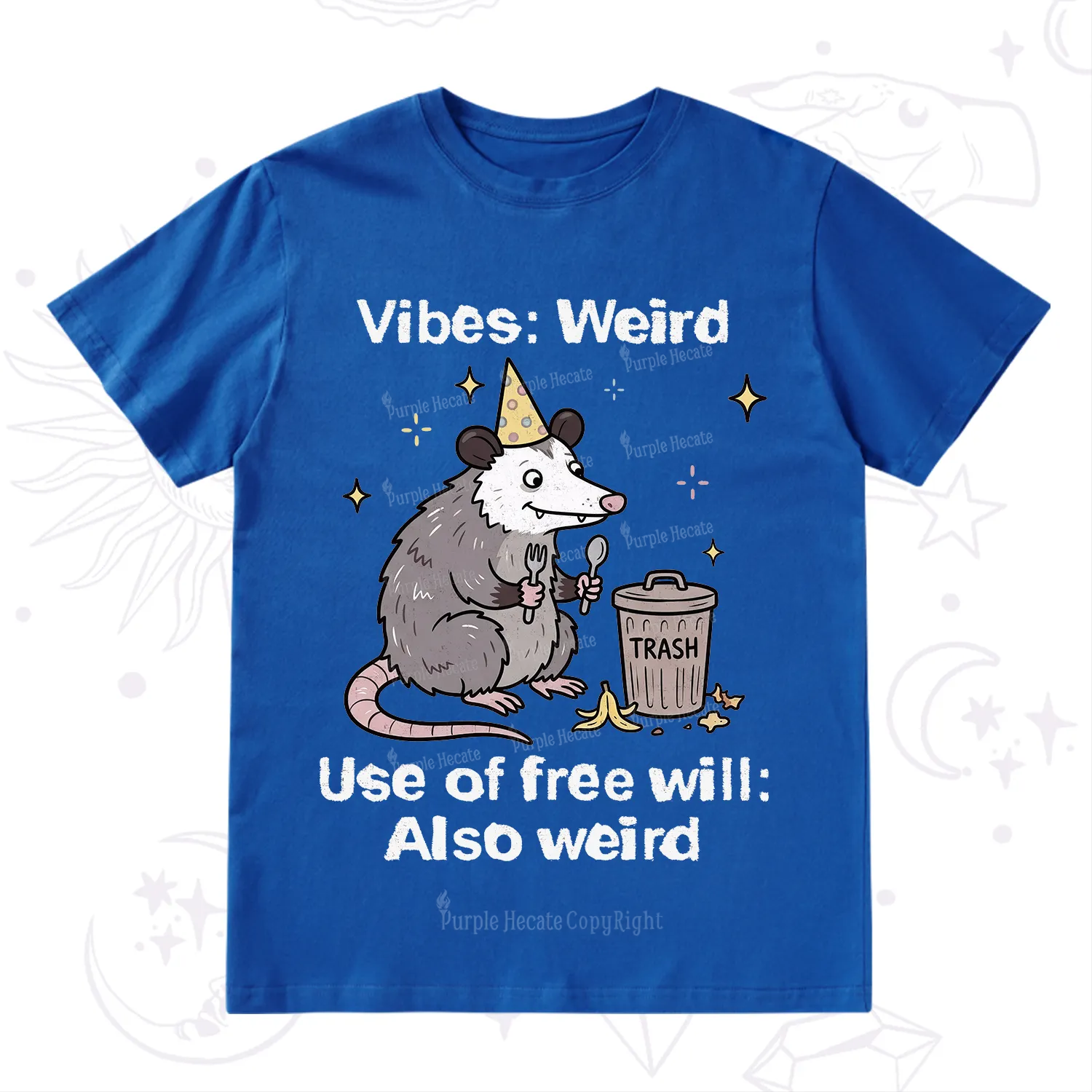 Purplehecate Weird Vibes Only Opossum T-Shirt