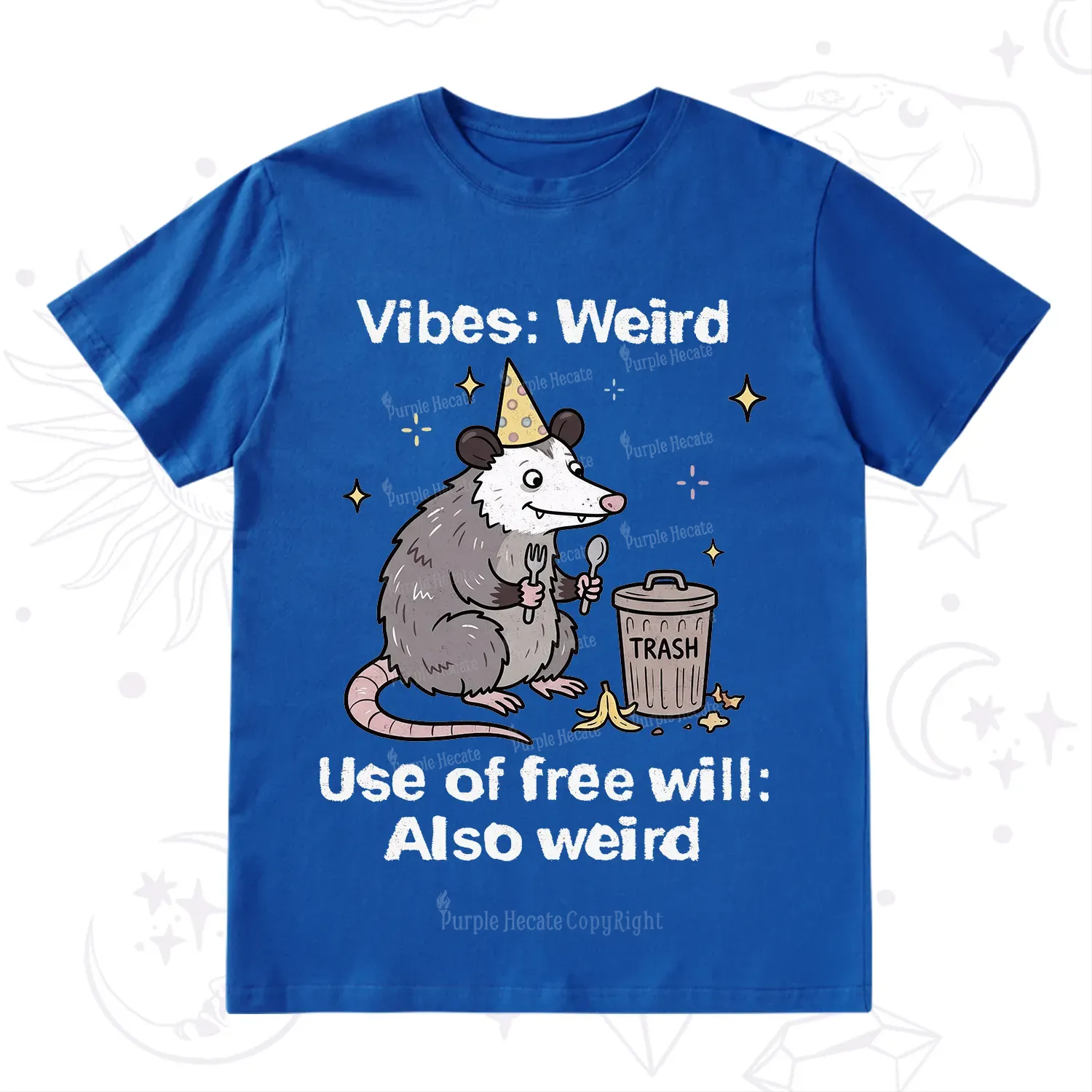 Purplehecate Weird Vibes Only Opossum T-Shirt