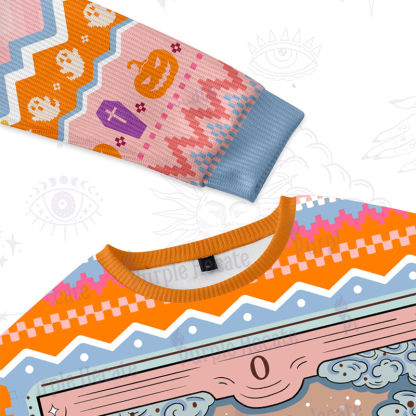 Purplehecate The Zero Of Fucks Tarot Ugly Halloween Sweatshirts