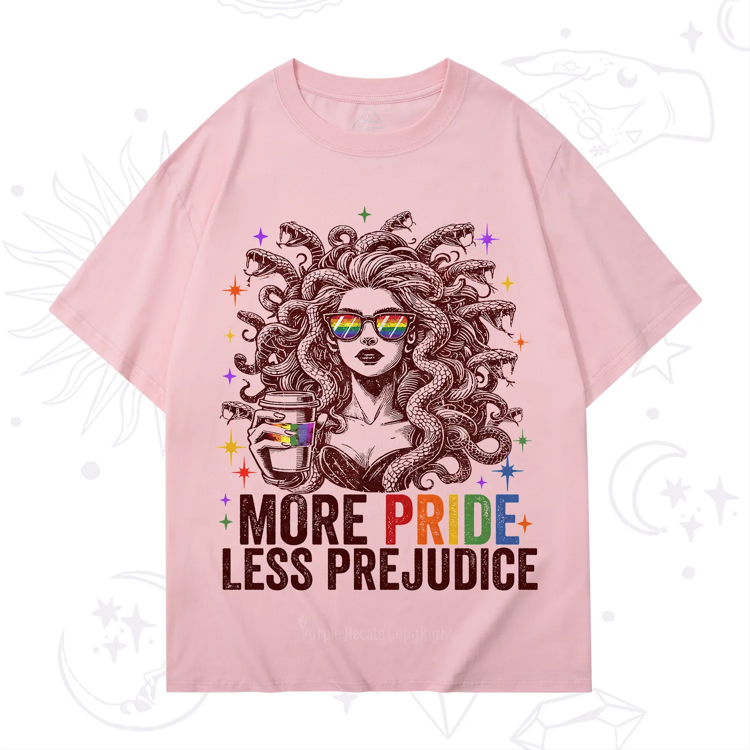 Purplehecate More Pride Less Prejudice Medusa T-Shirt