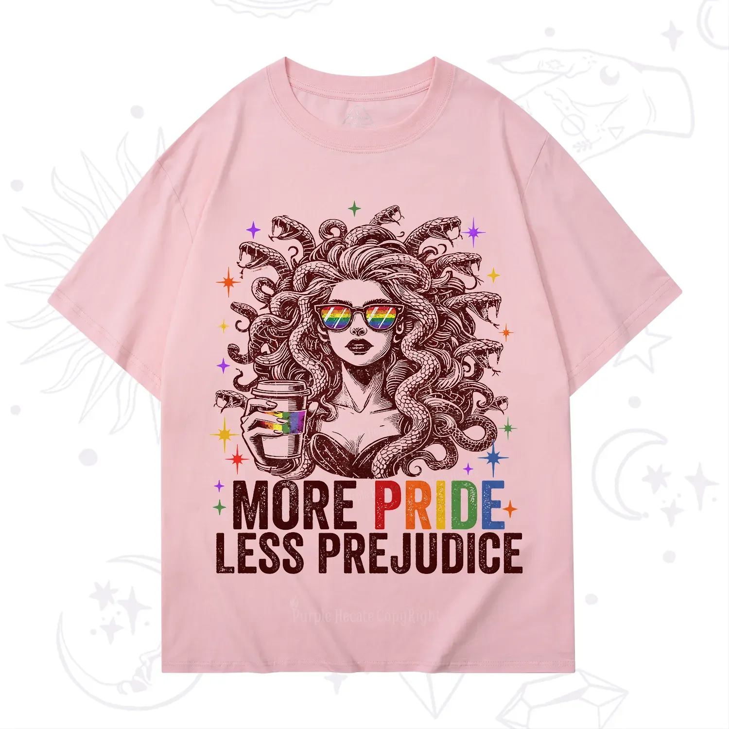 Purplehecate More Pride Less Prejudice Medusa T-Shirt