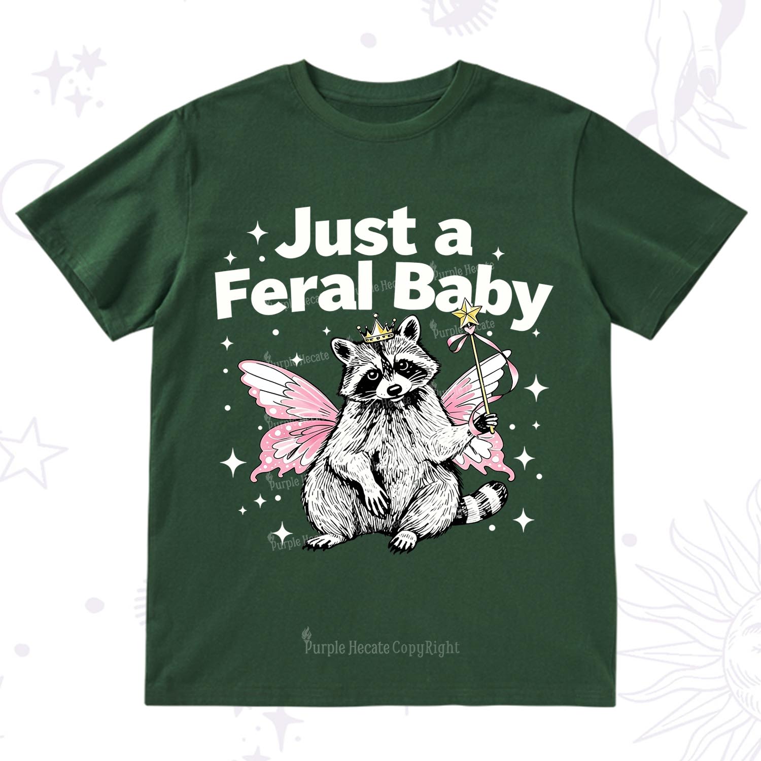 Purplehecate Just A Feral Baby Raccoon T-Shirt