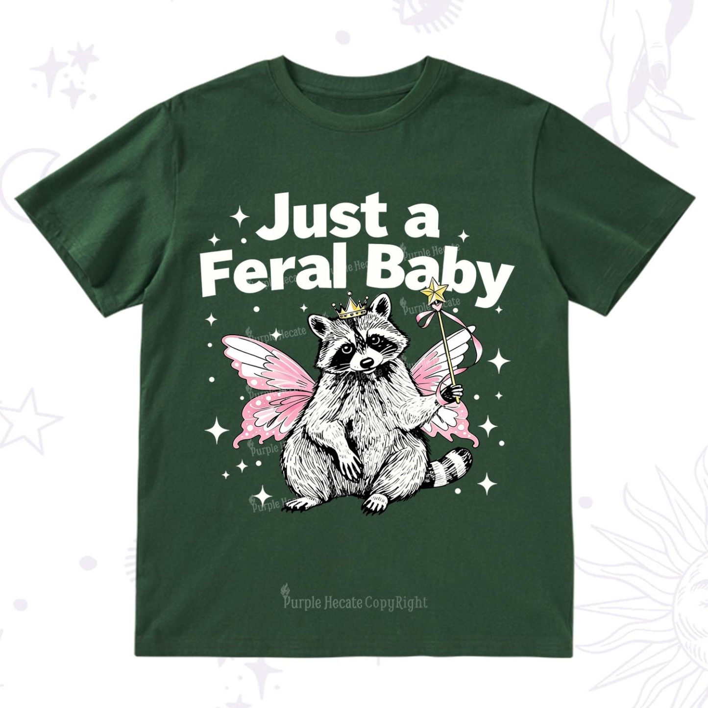 Purplehecate Just A Feral Baby Raccoon T-Shirt