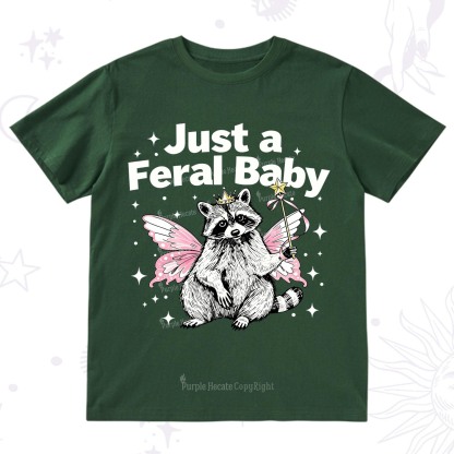 Purplehecate Just A Feral Baby Raccoon T-Shirt