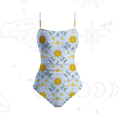 Purplehecate Magic Sun Slim-Strap Swimsuit