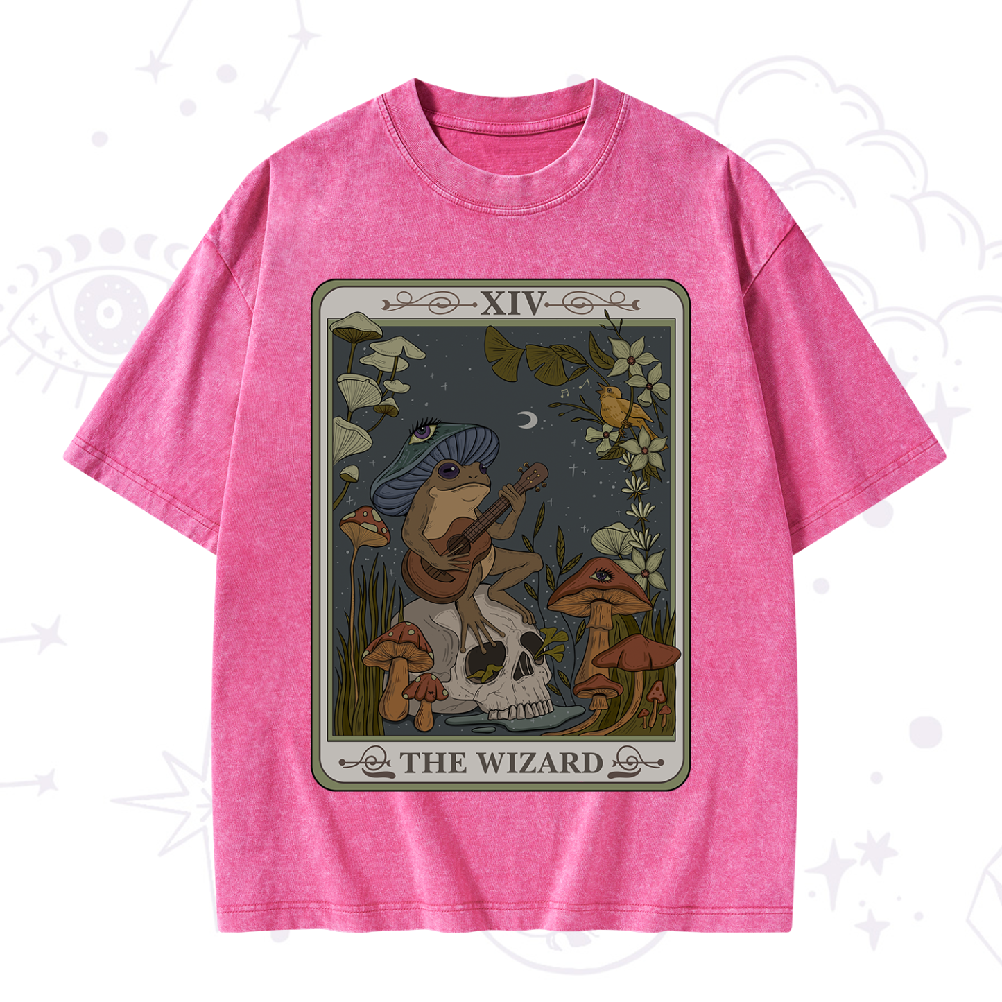 Purplehecate The Wizard Tarot Washed T-Shirt