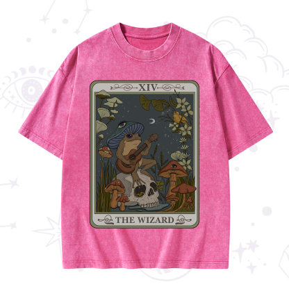 Purplehecate The Wizard Tarot Washed T-Shirt