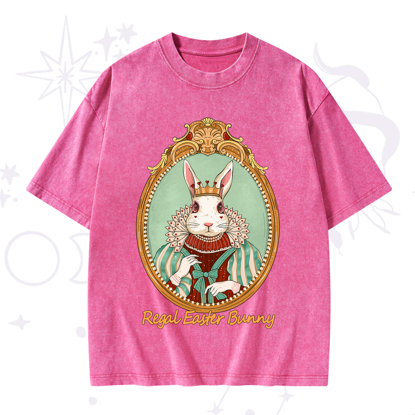 Purplehecate Regal Easter Bunny Washed T-Shirt