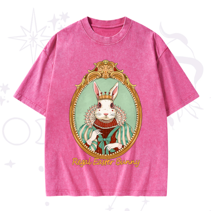 Purplehecate Regal Easter Bunny Washed T-Shirt