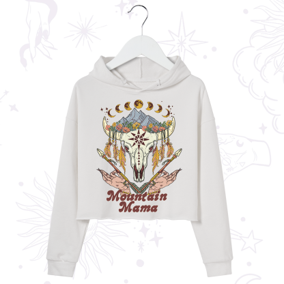 Purplehecate Mountain Mama Crop Hoodie