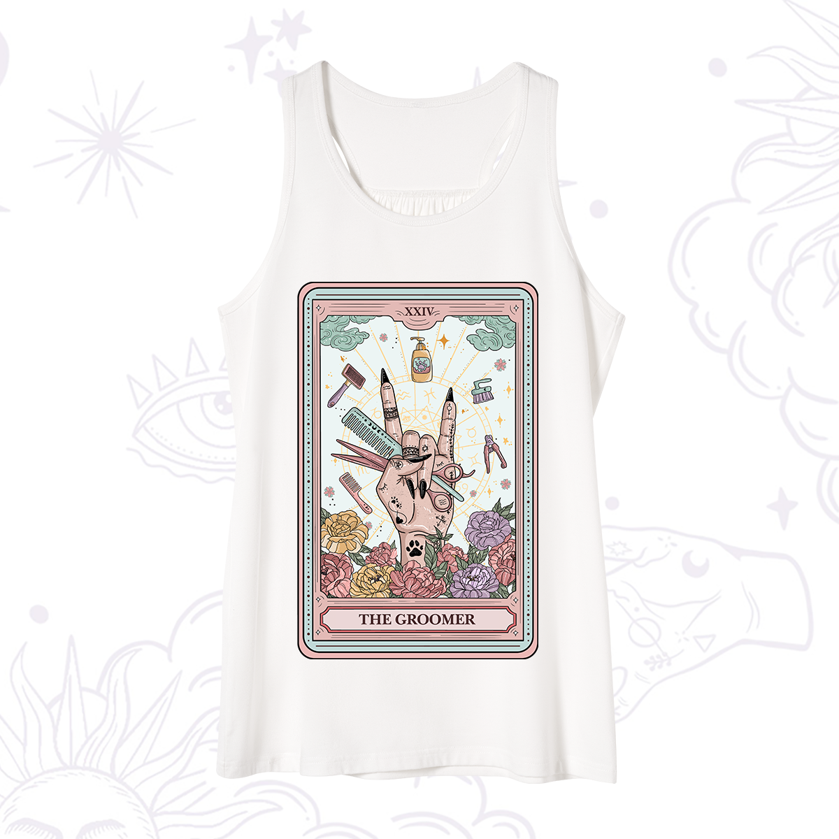 Purplehecate The Pet Groomer Tarot Card Tank