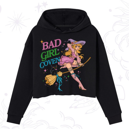 Purplehecate Bad Girl Coven Crop Hoodie