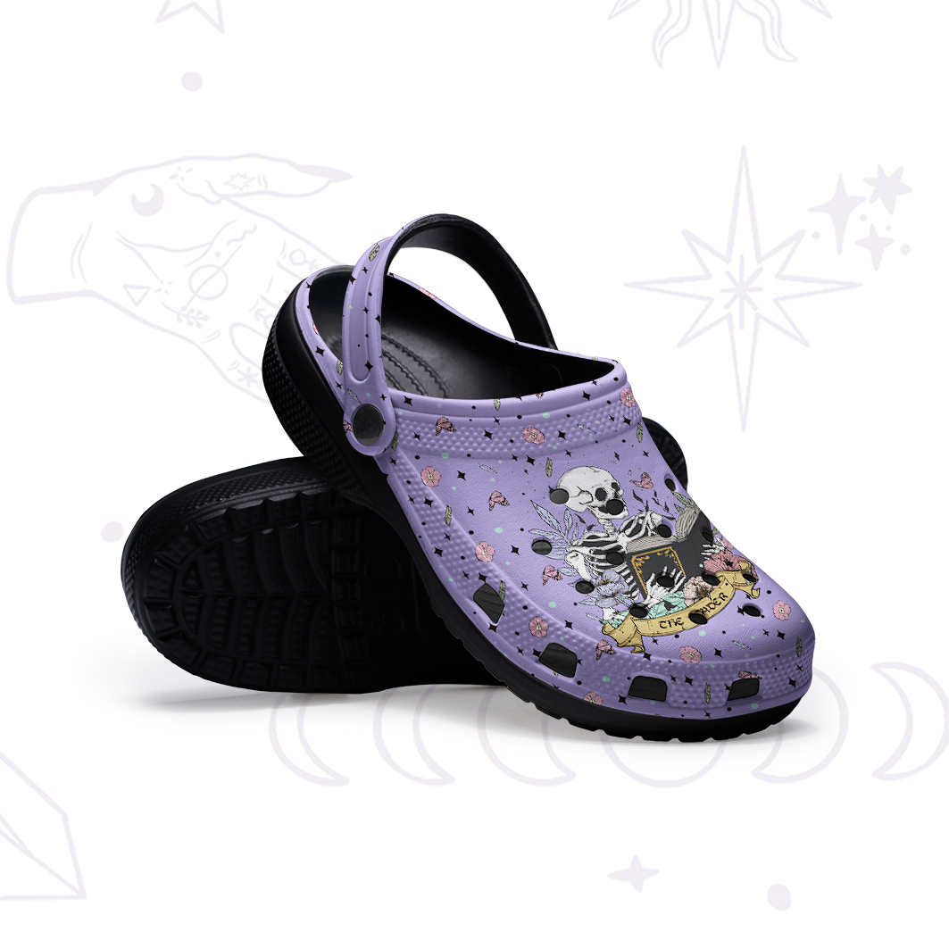 Purplehecate The Reader's Tarot Rubber Clogs