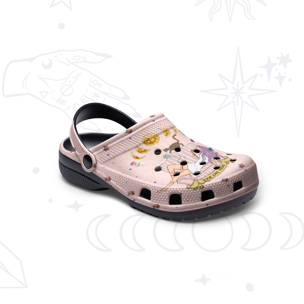 Purplehecate The Dog Mom Tarot Rubber Clogs