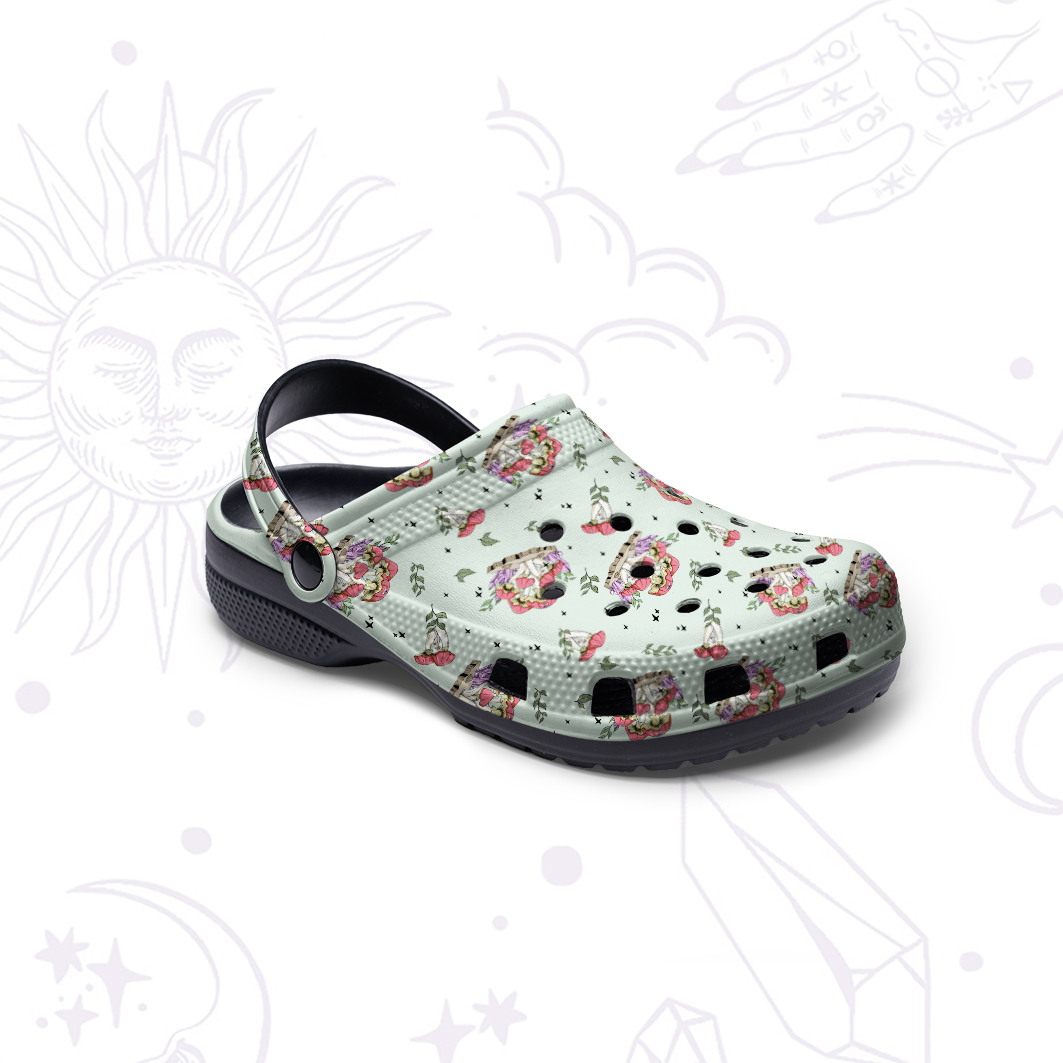 Purplehecate Fantasy Mushroom Rubber Clogs