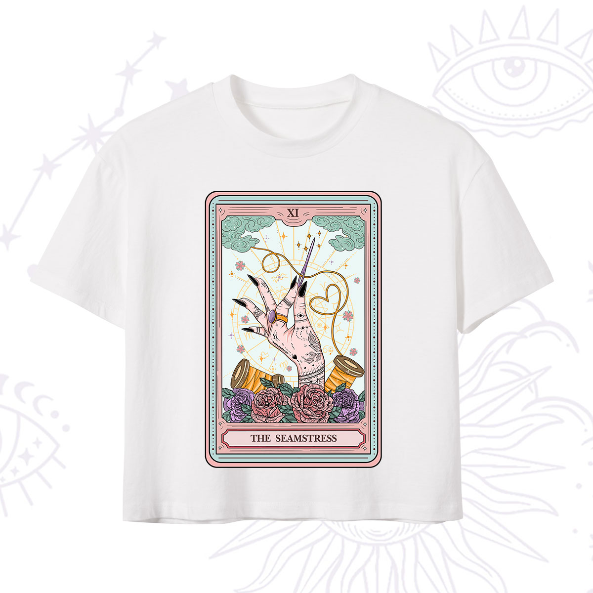 Purplehecate The Seamstress Tarot Crop T-Shirt