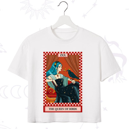 Purplehecate The Queen Of Birds Tarot  Crop T-Shirt