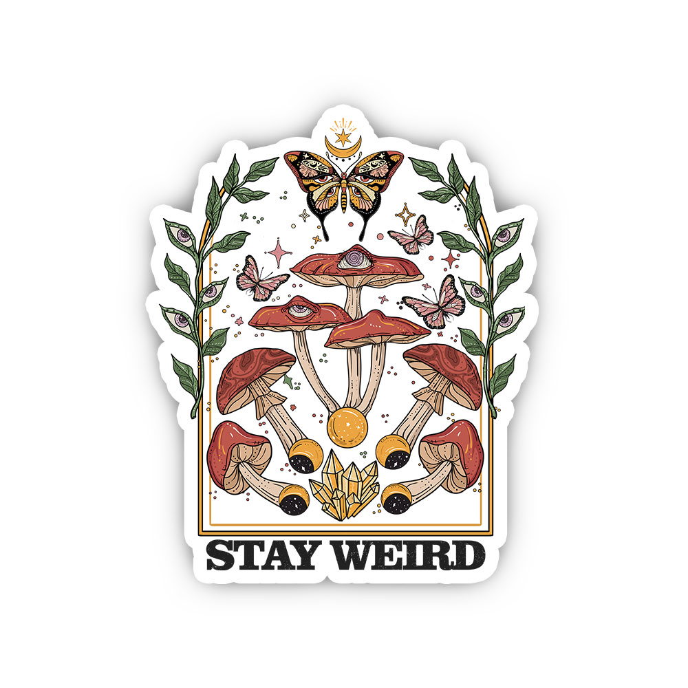 Purplehecate Stay Weird Sticker