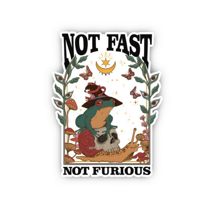 Purplehecate Not Fast Not Furious Sticker
