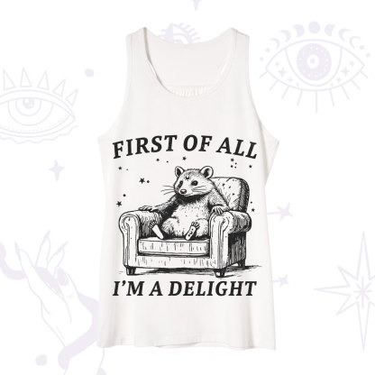 Purplehecate First Of All I'm A Delight Opossum Tank
