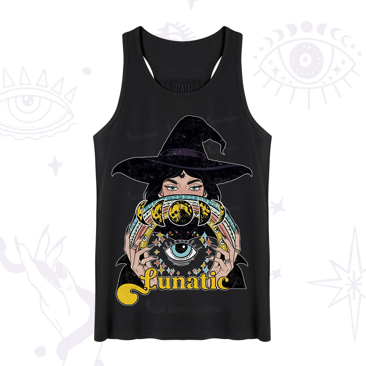 Purplehecate Witch of the Lunatic Moon Phase Tank